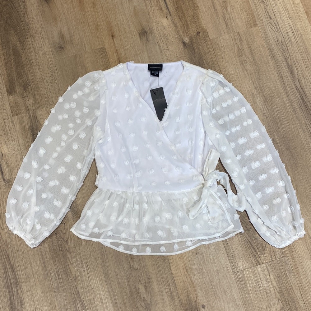 NWT Liv Los Angeles Wrap Blouse
